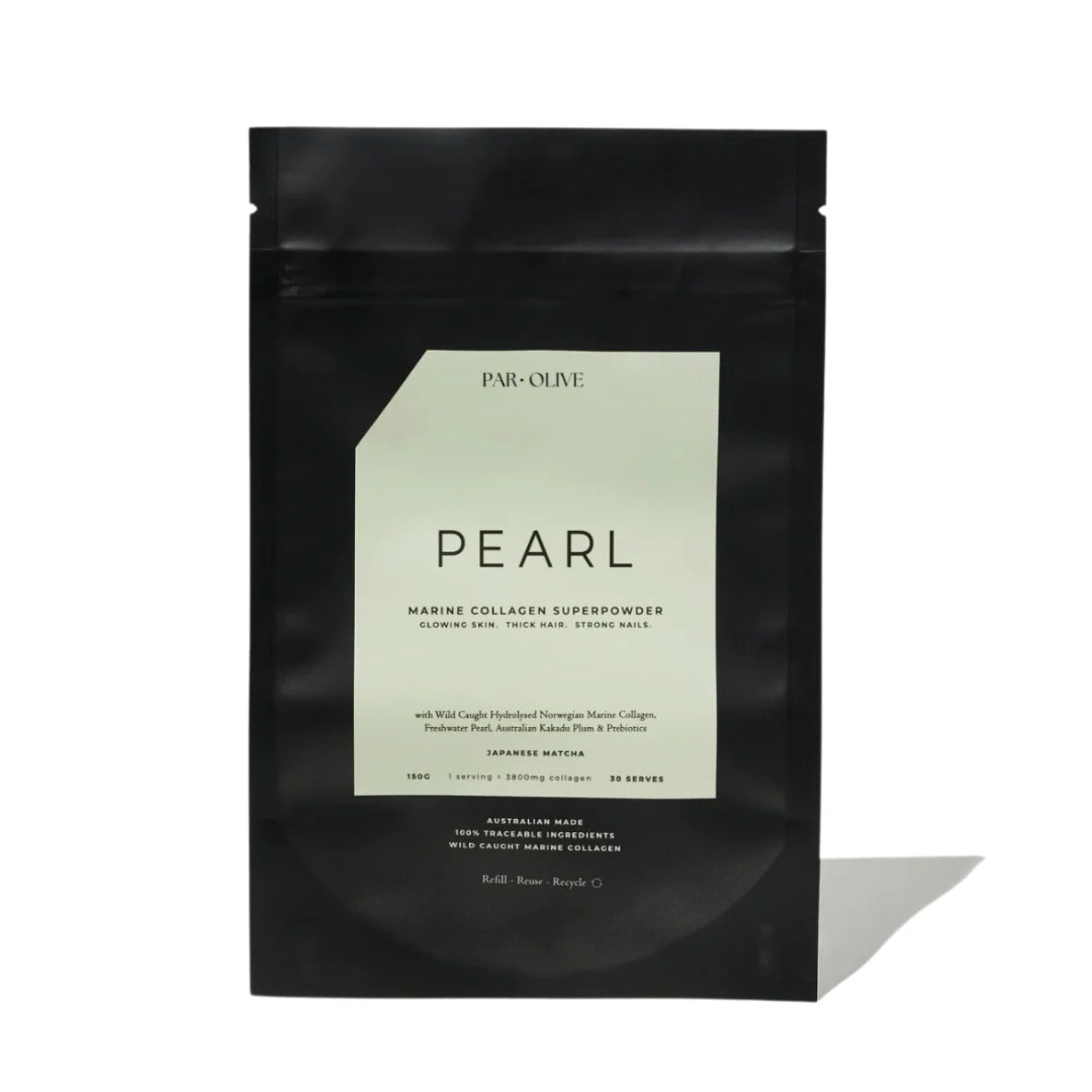PEARL Marine Collagen Superpowder (Ceremonial Grade Matcha) Refill Pouch