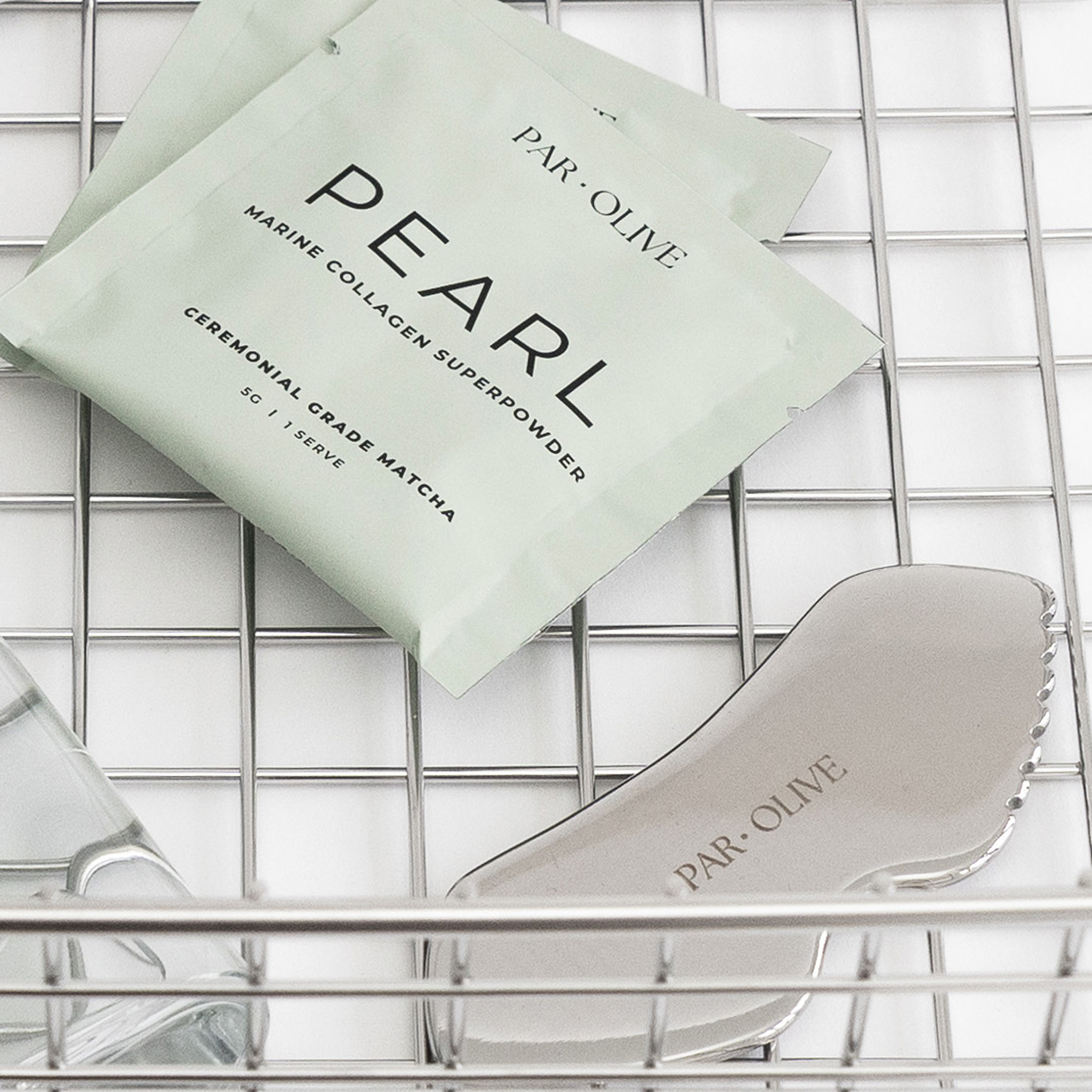 PEARL Marine Collagen Superpowder (Ceremonial Grade Matcha) Travel Set