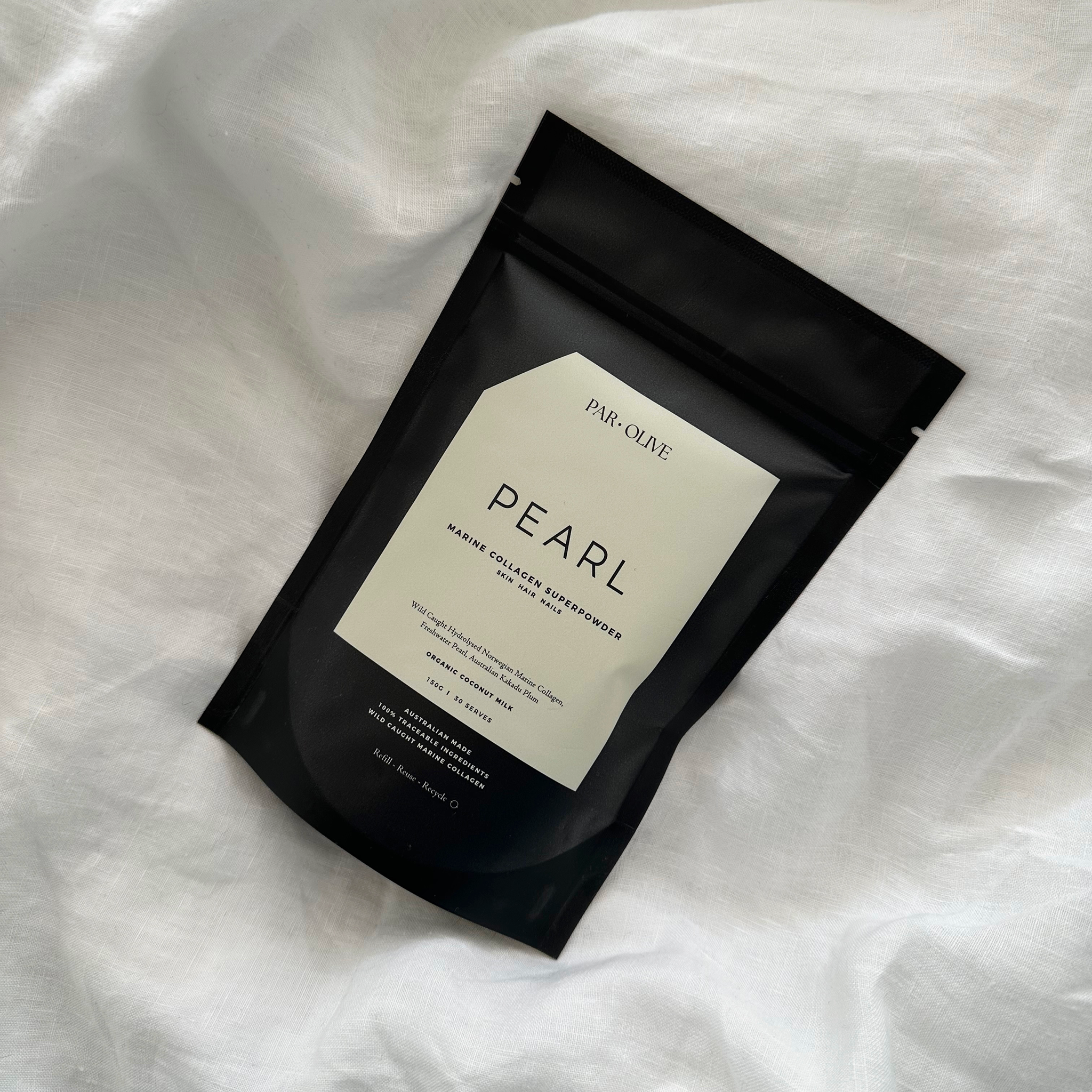 PEARL Marine Collagen Superpowder (Organic Coconut) Refill Pouch